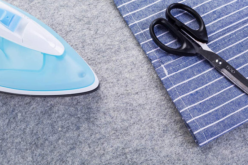 Colorful wool ironing mat